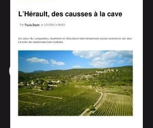 PRESSE: “Balade en France, l’Hérault, des causses à la cave”